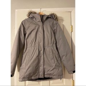 Eddie Bauer Grey Hooded Parka